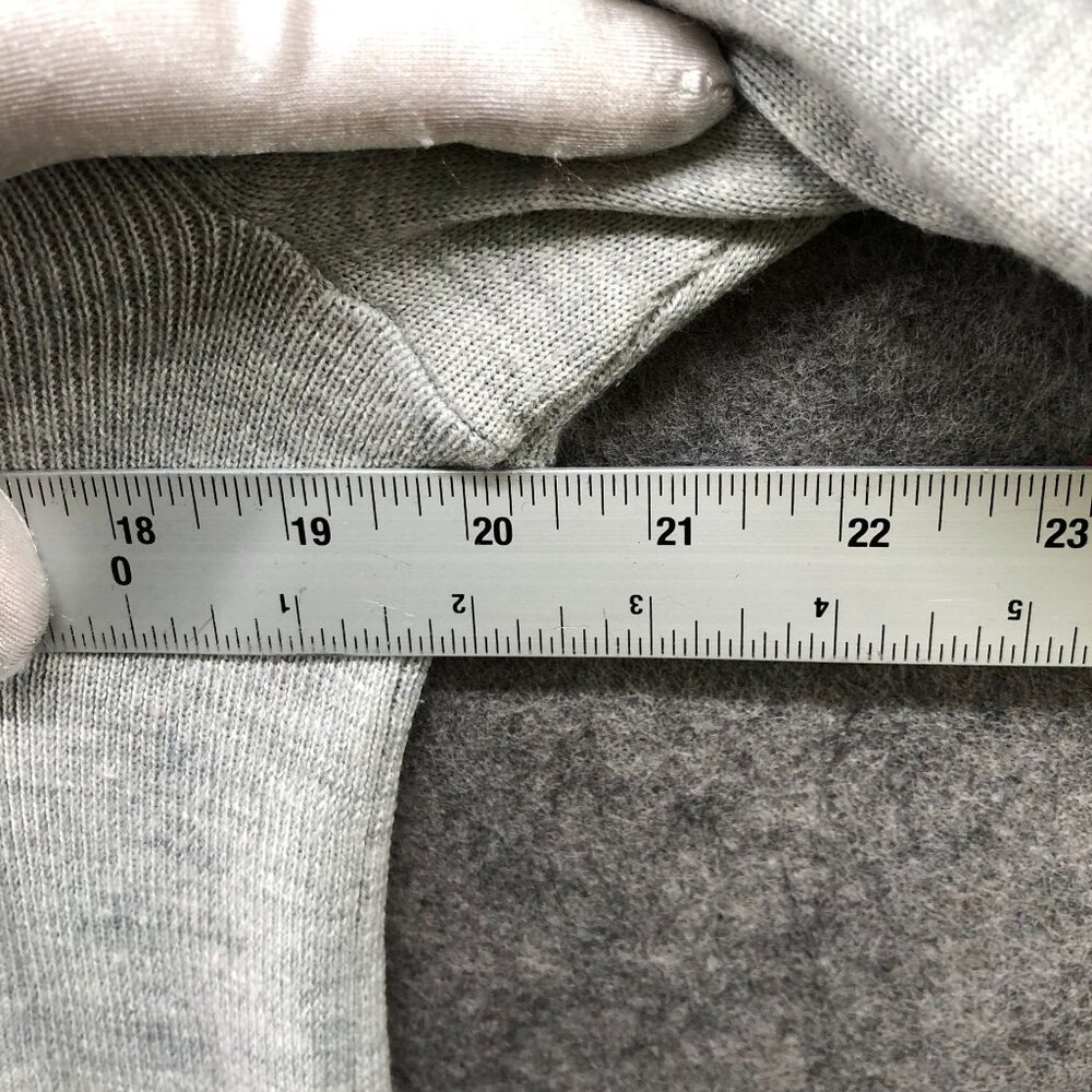 Express Merino Wool Blend Sweater Mens M Light Gray Crewneck Stretch - Picture 7 of 8